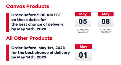UPDATED: Mother's Day Shipping Deadlines